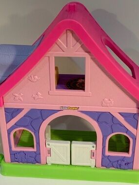 Fisher-Price Little People Pink, Purple & Green Play Farmhouse
